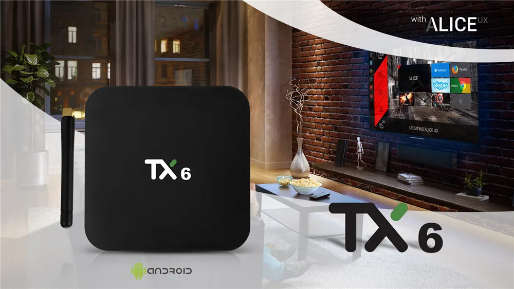 TX6 ТВ Box Android 7,1 4G Оперативная память 32G Встроенная память Allwinner H6 Quad core Декодер каналов кабельного телевидения 2,4 5 ГГц двойной Wifi BT 4,1 4 K HD H.265