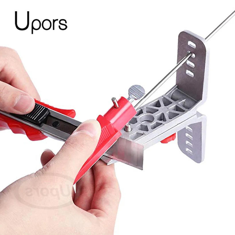 

UPORS Professional Knife Sharpener Stone Sharpening System with 5 Whetstone + Portable Storage Box Kitchen Knife Sharpener Kit