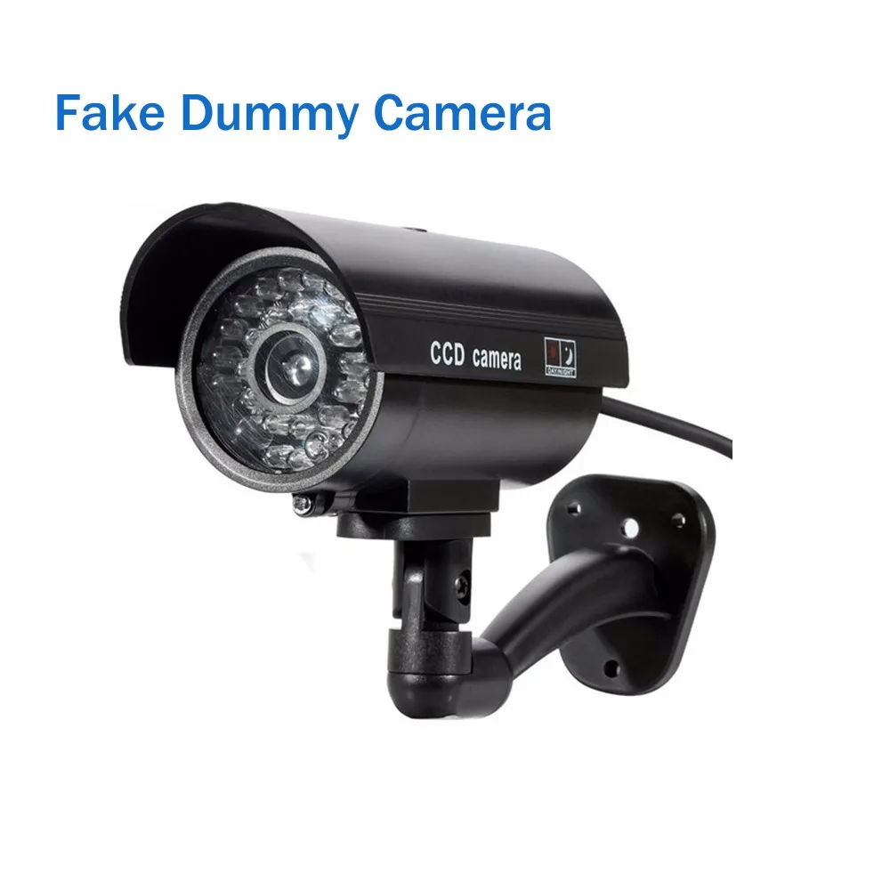 

Outdoor Waterproof Fake Camera with Flashing Led light for fake Security Surveillance Home Night Dummy camera