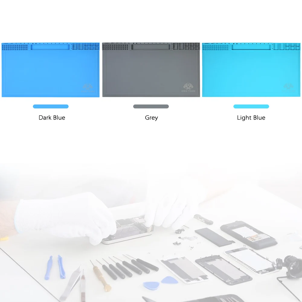 Магнитный Теплоизоляционный силиконовый коврик для паяльной станции BGA паяльник ремонтный коврик высокая температура обслуживания платформы
