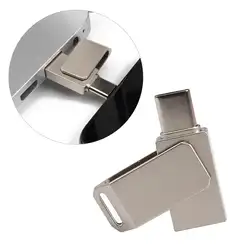 Новые 8/16/32/64G вращения Тип C мужчина к USB 2,0 Женский OTG адаптер конвертер U диска