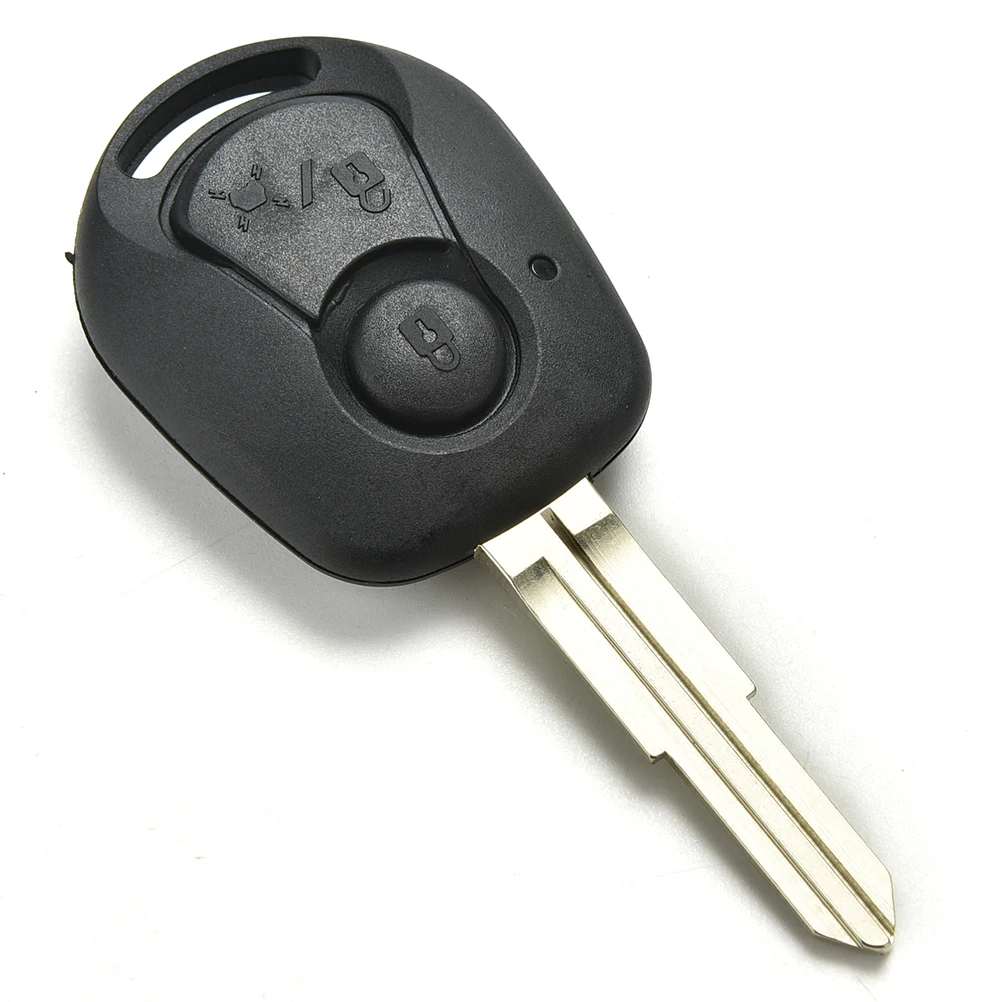 

NEW 2 BUTTONS REMOTE KEY SHELL WITH LOGO FOR SSANGYONG ACTYON KYRON REXTON UNCUT BLADE KEY FOB COVER CASE REPLACEMENT
