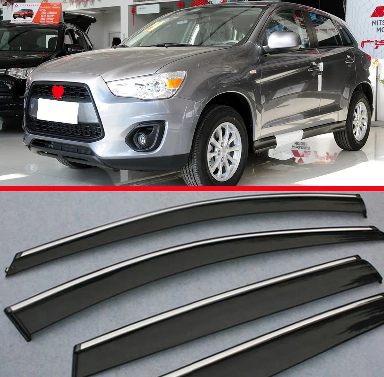 Для Mitsubishi ASX 2010 2011 2012 2013 оконный ветровой Дефлектор козырек Дождь/Защита от солнца вентиляционное отверстие