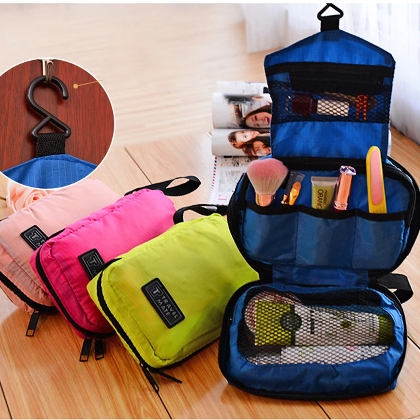 

Wholesale Portable Hanging Women Cosmetic Bag Waterproof Makeup Travel Organizer Beauty Make Up Bag 200PCS/lot