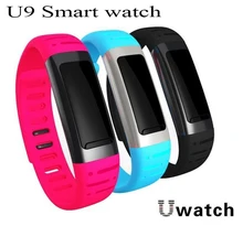 Wasserdichte bluetooth smart watch handgelenk u9 u-see uwatch smartwatch armband mit kalorienzähler schrittzähler funktionen für android