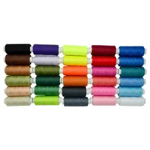 30 цветов 250 ярдов полиэстер машина вышивка нитки для ручного шитья материалы для рукоделия шитье SLC88