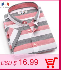 Langmeng, Весенняя Мужская рубашка camisa masculina, 5XL размера плюс, хлопковая брендовая полосатая рубашка, мужские повседневные рубашки с длинным рукавом, оксфордская рубашка