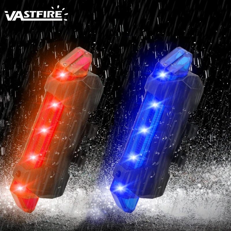 5LED Bicycle Cycling Tail USB Rechargeable Warning Waterproof Bike Rear Light