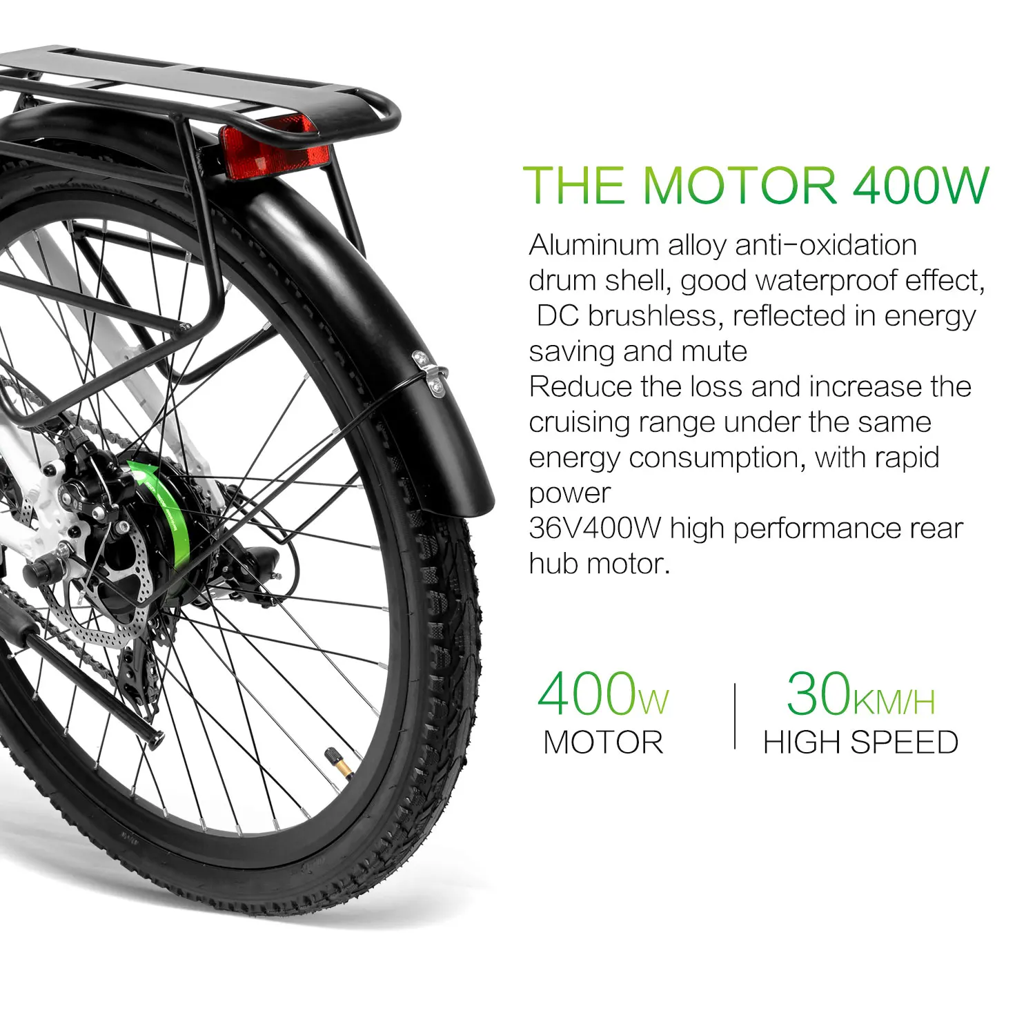 Best LANKELEISI Pard3.0 Electric Bike 36V 10.4AH Lithium Battery 400W High-speed Motor Hydraulic Disc Brake Endurance 6