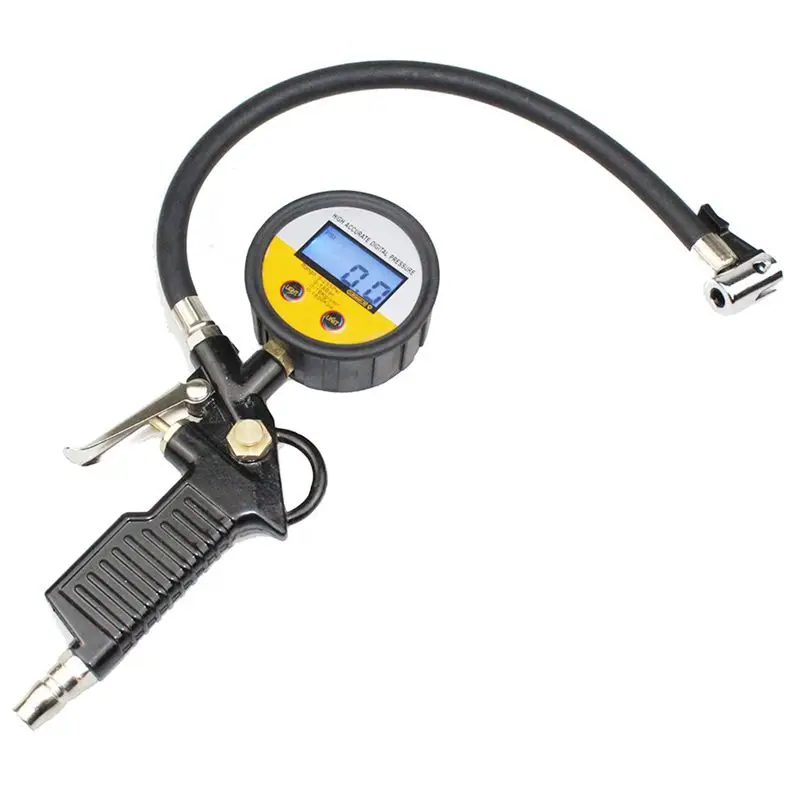 255 Psi Car Tire Inflator Auto Tyre Inflation Air Manometer Pneumatic Pistol For Pumping Wheels Gauge Tester