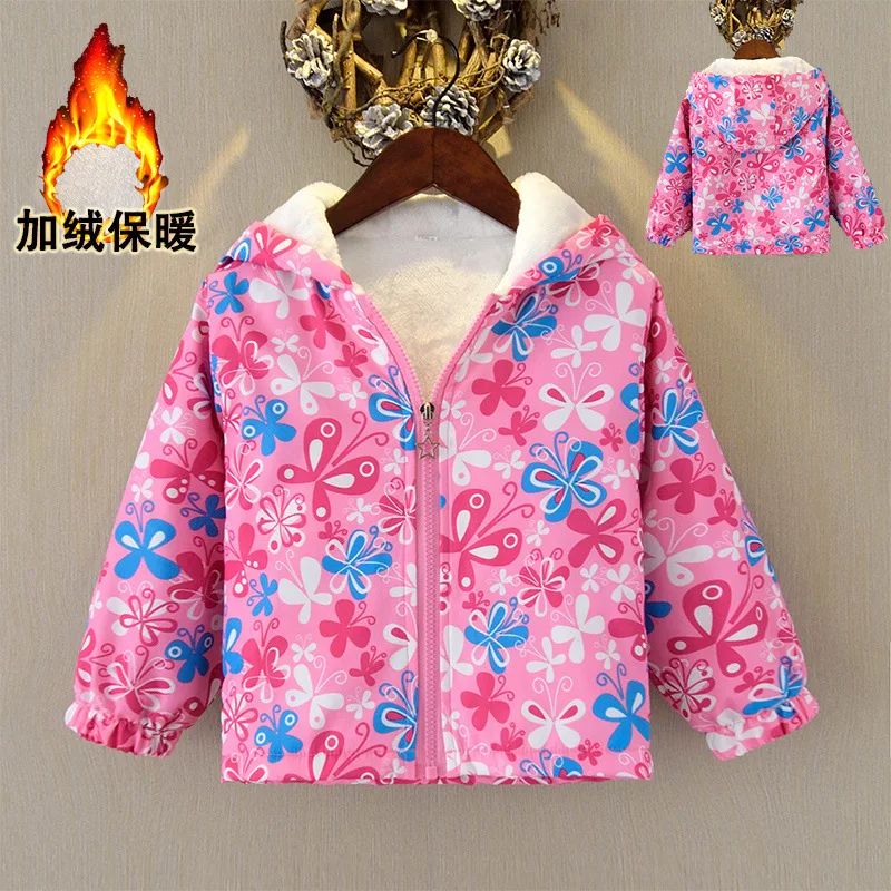 Куртка для маленьких девочек; коллекция года; зимние куртки для девочек; ветровка; детская верхняя одежда; пальто для девочек; плащ; детская одежда - Цвет: As picture
