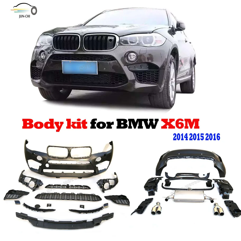 PP набор для бампера кузова пригодный BMW X6 М 2014 2015 2016 M Стиль машина Автогонки