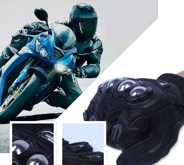 Для мужчин PRO-BIKER Прихватки для мангала двигатель Цикл Кожа велосипед Мотокросс Guantes luvas motocicleta M-06
