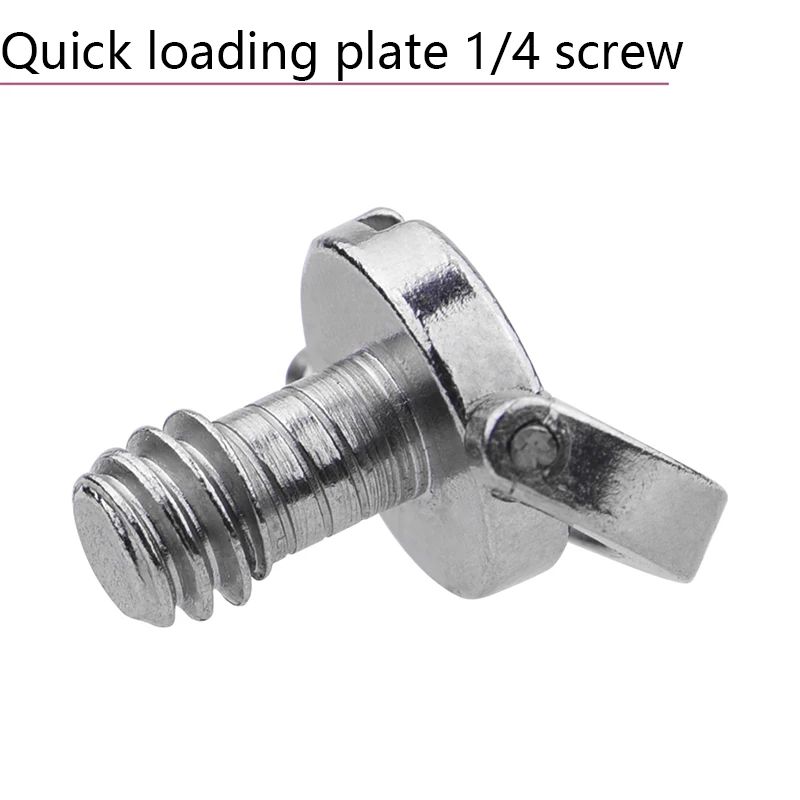 

5pcs/lot Camera Screw Stainless Steel Quick Loading Plate 1/4 in Screw Hand Camera C-Ring Screw Quick Plate Adapter Accessories
