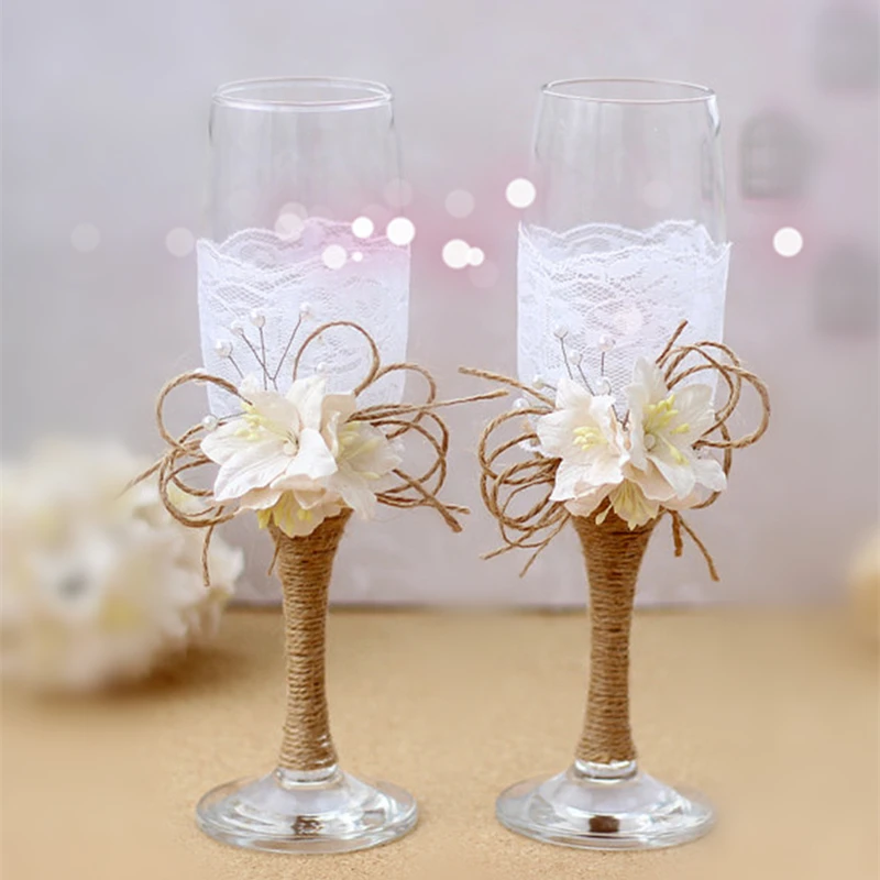 Wedding Wine Glass Champagne Cup Acrylic Toasting Flutes Goblets