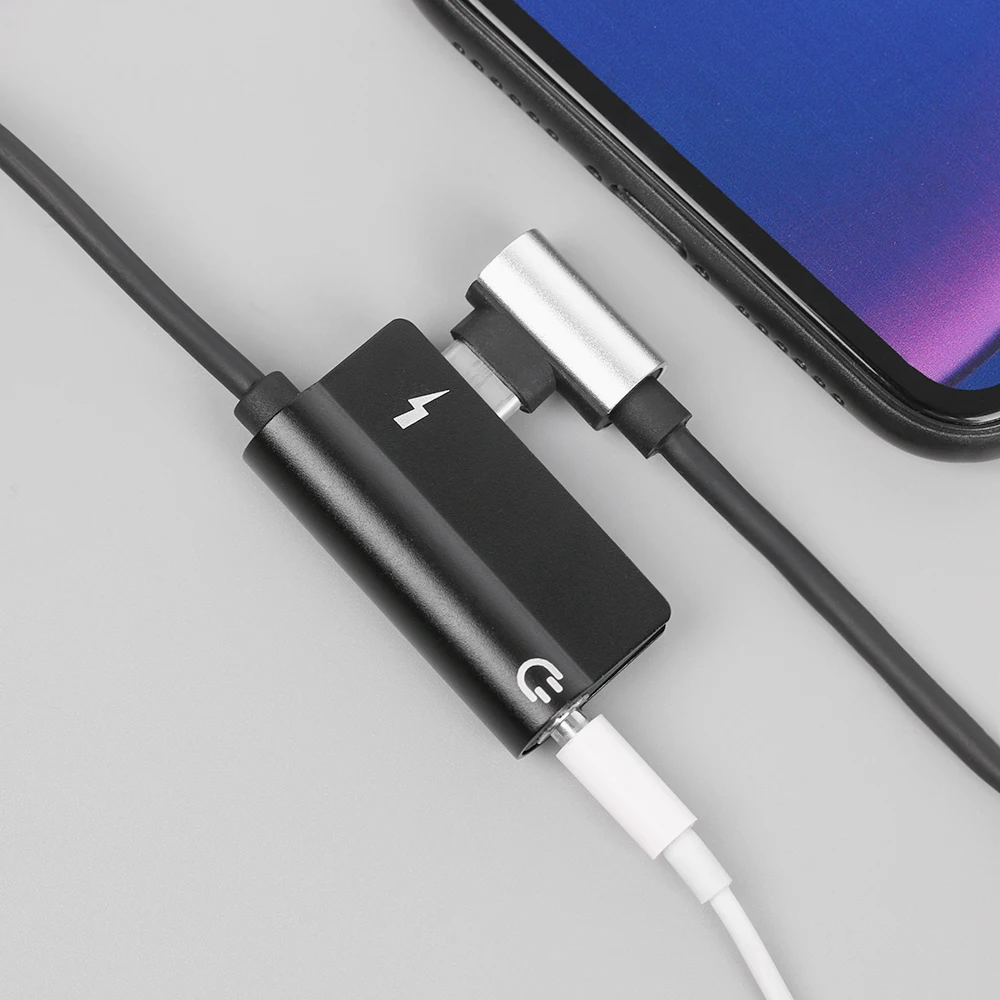Новый Прямоугольный USB C аудио кабель зарядное устройство 2 в 1 Тип до 3 5 мм разъем