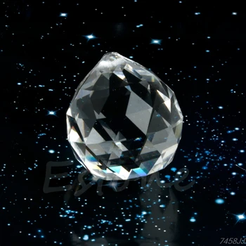 

1 Clear Crystal Feng Shui Lamp Ball Prism Rainbow Sun Catcher Wedding Decor 30mm 2018 New