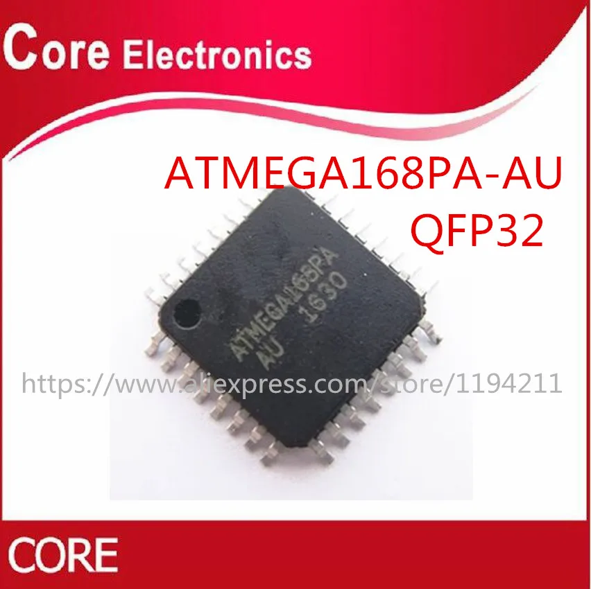 10 шт./лот ATMEGA168PA-AUR ATMEGA168PA-AU MEGA168PA-AU ATMEGA168PA ATMEGA168 MEGA168PA TQFP32