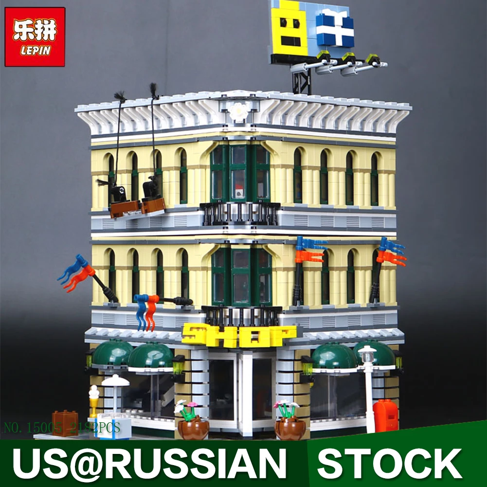 

LEPIN Bricks 15005 Presale City Creator Grand Emporium Model Building Blocks Kits 2182pcs Brick Toy