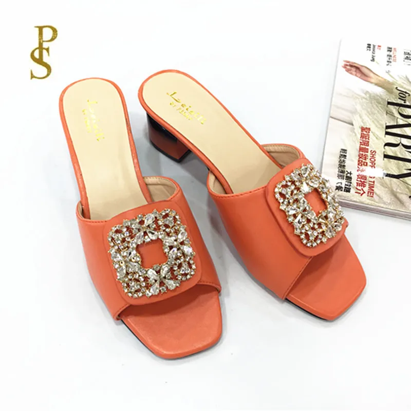 

Mom style shoes Women slippers with rhinestones ladies shoes