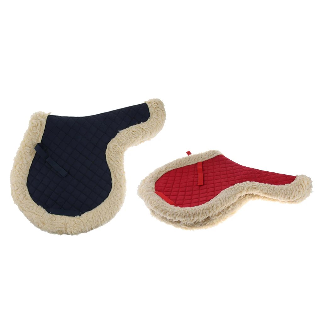 2Pcs Polyester Western English Horse Pony Saddle Pad All Purpose 65x60cm