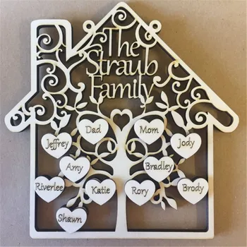 

Personalized Family Tree, Custom Wooden Family Plaque sign, Grandchildren Frame, Mothers Day Gift, Gift for Mum