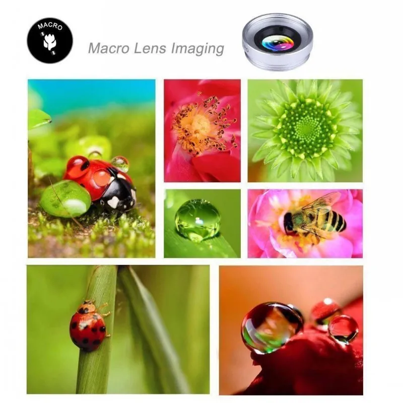 Универсальный зажим 3 в 1 HD рыбий глаз камера Макро широкоугольный объектив для телефона для IPhone 7 8 6 6s Plus X для samsung S8 S9 Xiaomi huawei