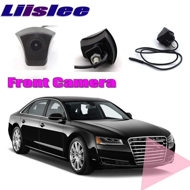 Передняя камера LiisLee для Audi A8 D4 2010 2017 11 12 с логотипом зоны слепых зон сделай сам
