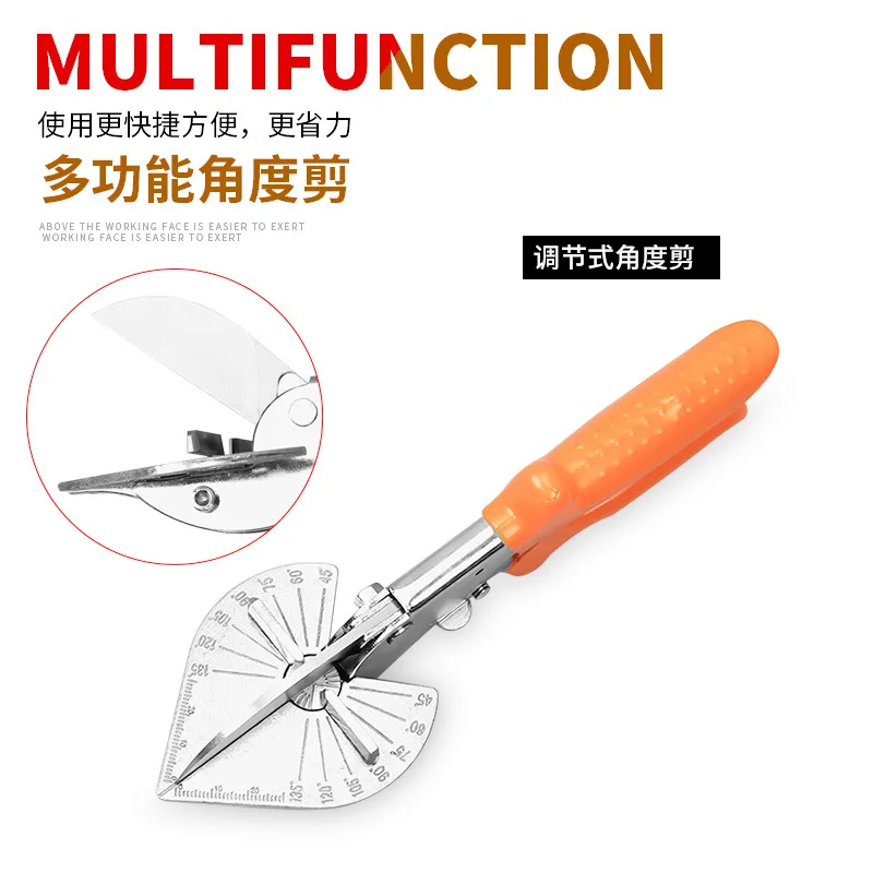 

45-180 Degree Multi Angle Mitre Siding Wire Duct Cutter PVC PE Plastic Pipe Hose Scissor Cut Housework home decor Plumbing Tool