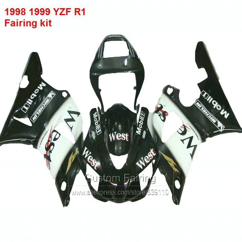 Комплекты West Body для YAMAHA YZF R1 98 99 1998 1999 обтекатели комплект (зеленый) HY01 | Автомобили