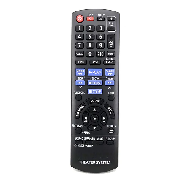 

New Original N2QAYB000624 For Panasonic Home Theater Systems Remote Control SC-XH150 DVD TV Player Fernbedienung