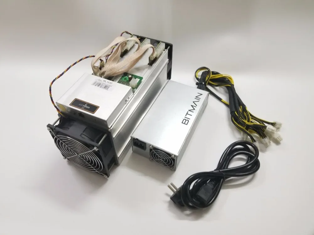 Б/у AntMiner S9 13,5 T с BITMAIN APW3++ 1600W блок питания Asic Bitecoin BTC BCH Miner лучше чем WhatsMiner M3