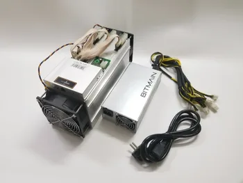 Günstig Verwendet AntMiner S9 13,5 T Mit BITMAIN APW3 + + 1600W Netzteil Asic Bitecoin BTC BCH Miner Besser Als WhatsMiner M3