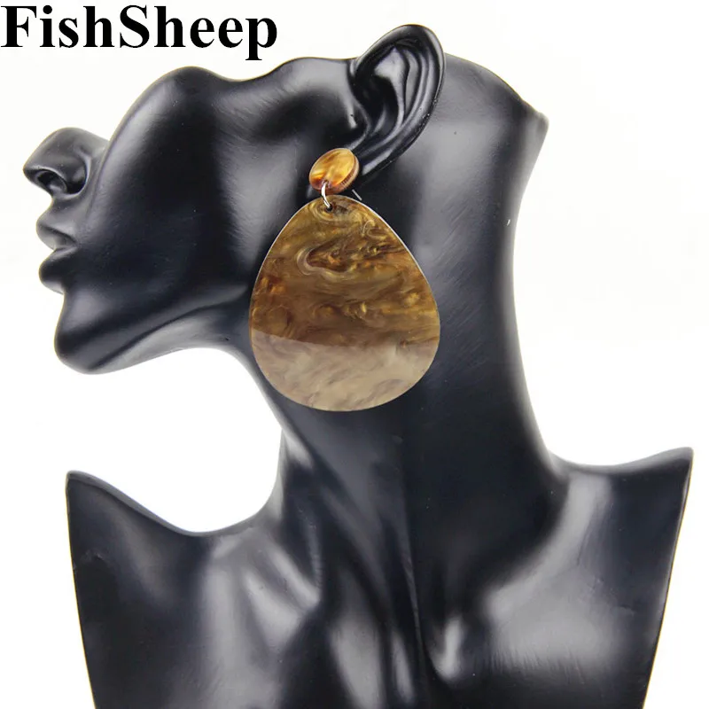 

New Ethnic Big Geometric Water Drop Dangle Long Earrings Women Bohemian Oversized Big Pending Drop Earring Female Brincos