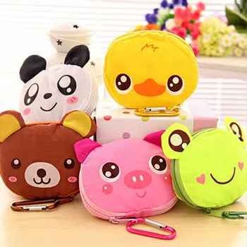 

Hot New Reusable Cute Animal Cartoon PortableLovely Folding Eco Shopping Waterproof Travel Bag Pouch Tote Handbag