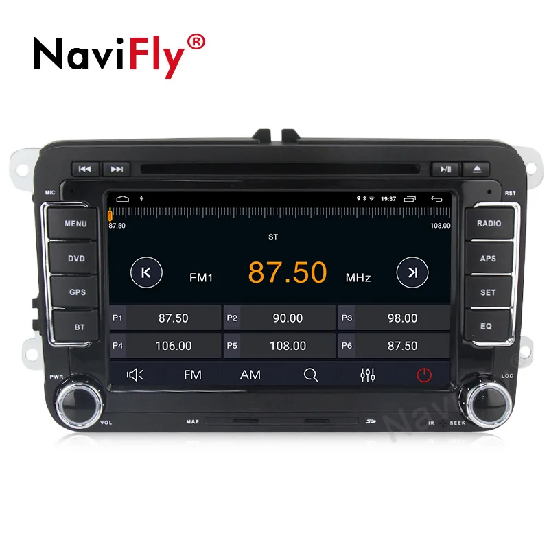 Perfect Navifly Android9.1 RDS 32G ROM 2G RAM Car Multimedia player for Volkswagen passat b7 b6 golf 5 polo tiguan octavia seat audio 3