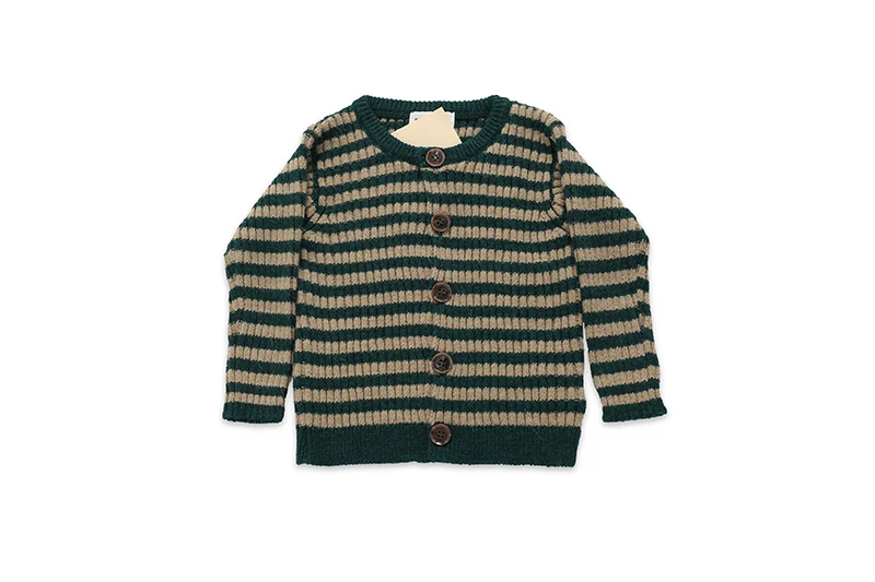 New Autumn Winter BC Brand Kids Sweaters Boys Girls Fashion Print knit Cardigan Baby Children Cotton Tops Clothes - Цвет: knitted cardigan 2