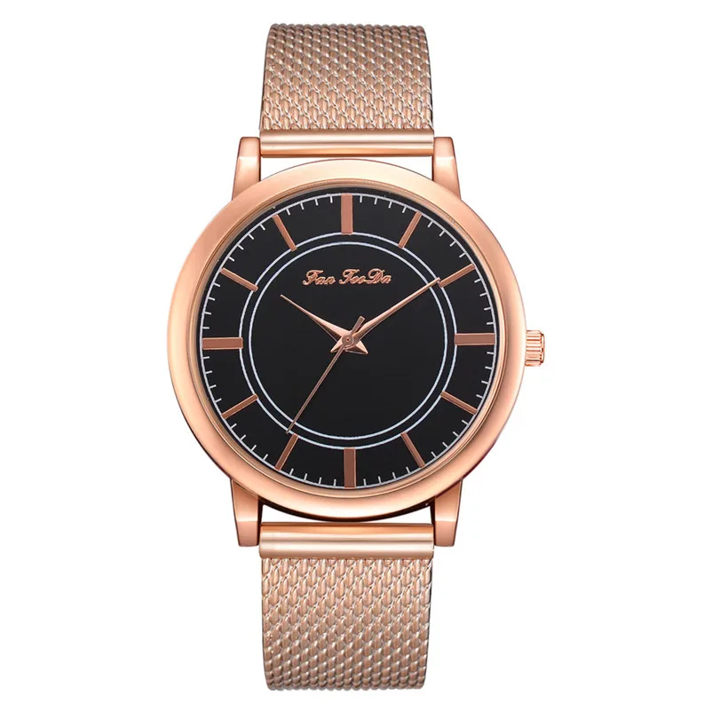 Excellent Quality women watches bracelet watch ladies Stainless Steel Mesh buckle Analog Quartz Watch clock Montre femme Y19 (6)