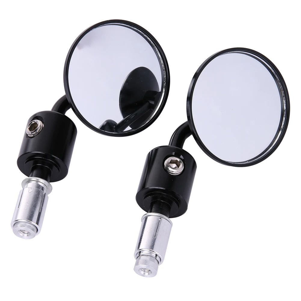 

Universal 2pcs/Pair Motorcycle Mirror Scooter Rearview Mirrors Motorcycle 2.76" Round 7/8" Handle Bar End Rearview Side Mirrors