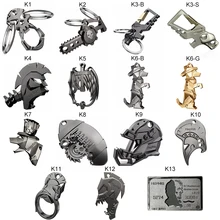 Hephis 3PCS Football Sparta Skull Dog Key Chain Accept OEM/ODM DIY Bottle Opener Keychains Wholesale K1 K13 is free to choose