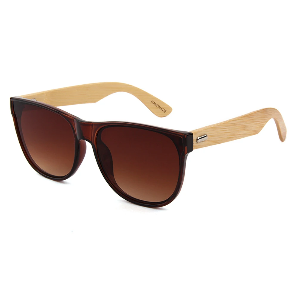 Design Sonnenbrille Uv400 Marke Objektiv Shades Retro Brille Bambus Frauen Holz Anti Lens Brown Willenskraft Männer Braun H0pwpq