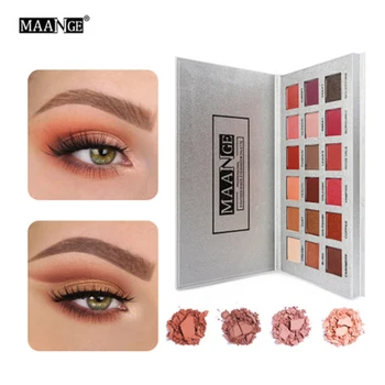 

Eyeshadow Pallete Matte Nude Easy To Wear Multi-Color Eye Shadow Waterproof Nature Eye Makeup 18 Color