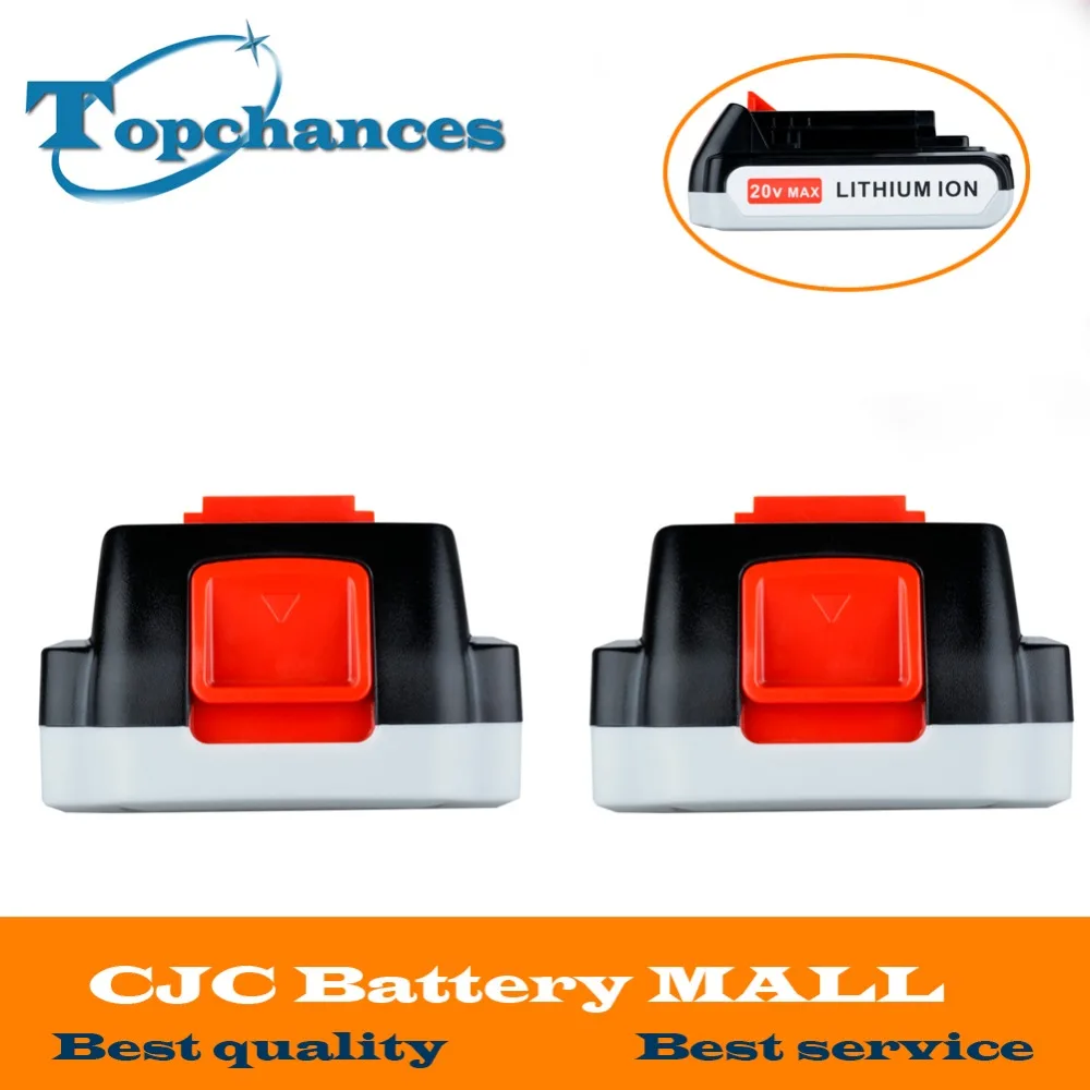 2X High Quality 20V 2000mAh Li ion Rechargeable Battery font b Power b font font b