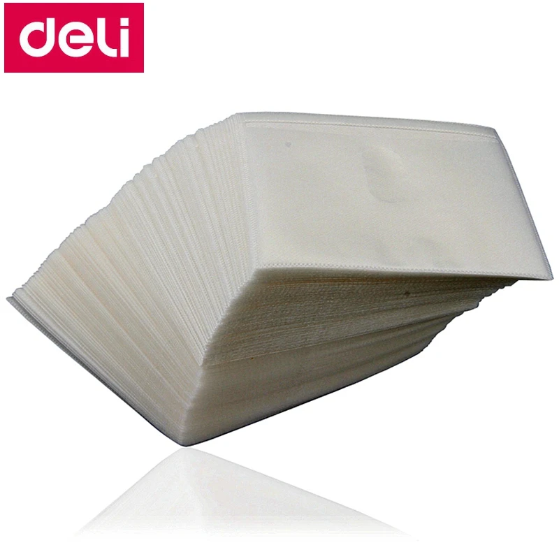 3726 шт./лот Deli 100 специальные PP сумка для CD DVD 120x140 мм CD Белый Полный пакет шт