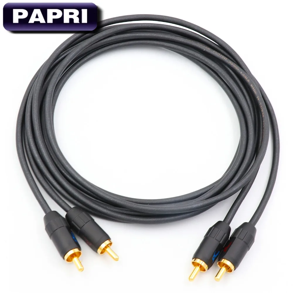 PAPRI MPS X 9 RCA кабель HiFi 99.9999% OCC посеребренный 24K позолоченный разъем для DVD CD DAC