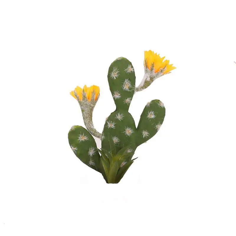 DIY креативный имитация зеленого растения трехушастый кактус суккулент горшочек без горшка Настольный свадебный Декор подарок - Цвет: cactus