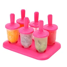 Новое поступление 1 шт. 17*12*11 см Мода круговой с крышкой для льда DIY Popsicle Мороженое плесень Горячая мороженого