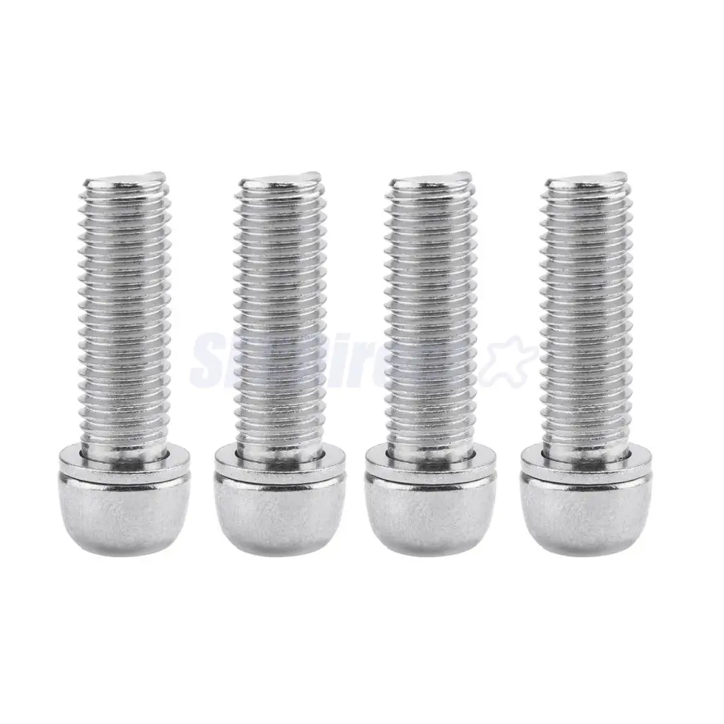 8pcs Bicycle Stem Screws Water Bottle Cage Bolts Socket Screws Silver M5 M7