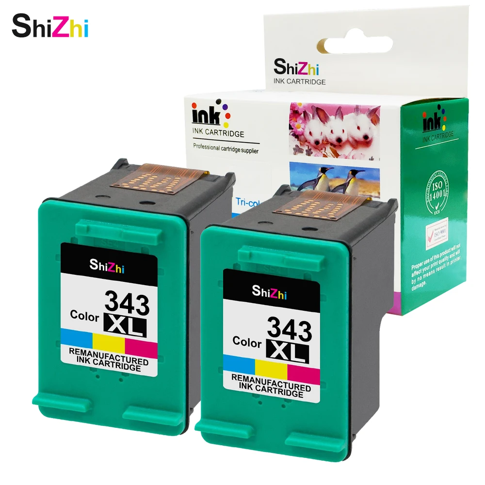 SHIZHI 343 чернильный картридж совместимый для HP XL 343xl Deskjet serie 6540 5740 5745 6520 460c 6620 6840