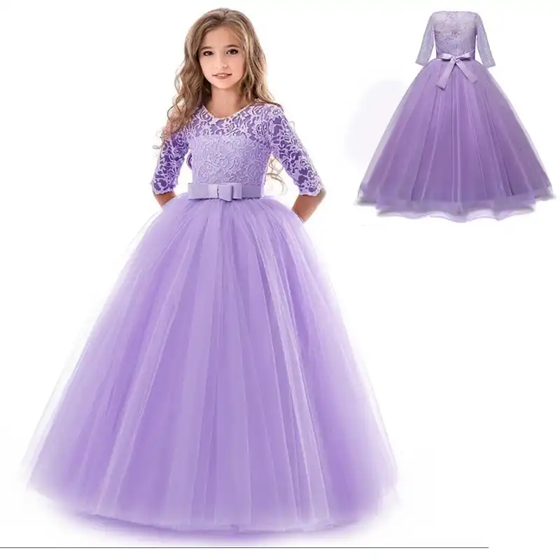 frilly ball gown